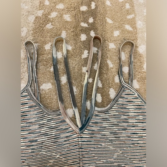 Anthropologie blue brown space dye strappy tank top women’s size medium - Picture 6 of 9